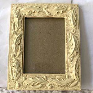 2for $15 bundle Vintage metal with plaster leaf motif picture frame